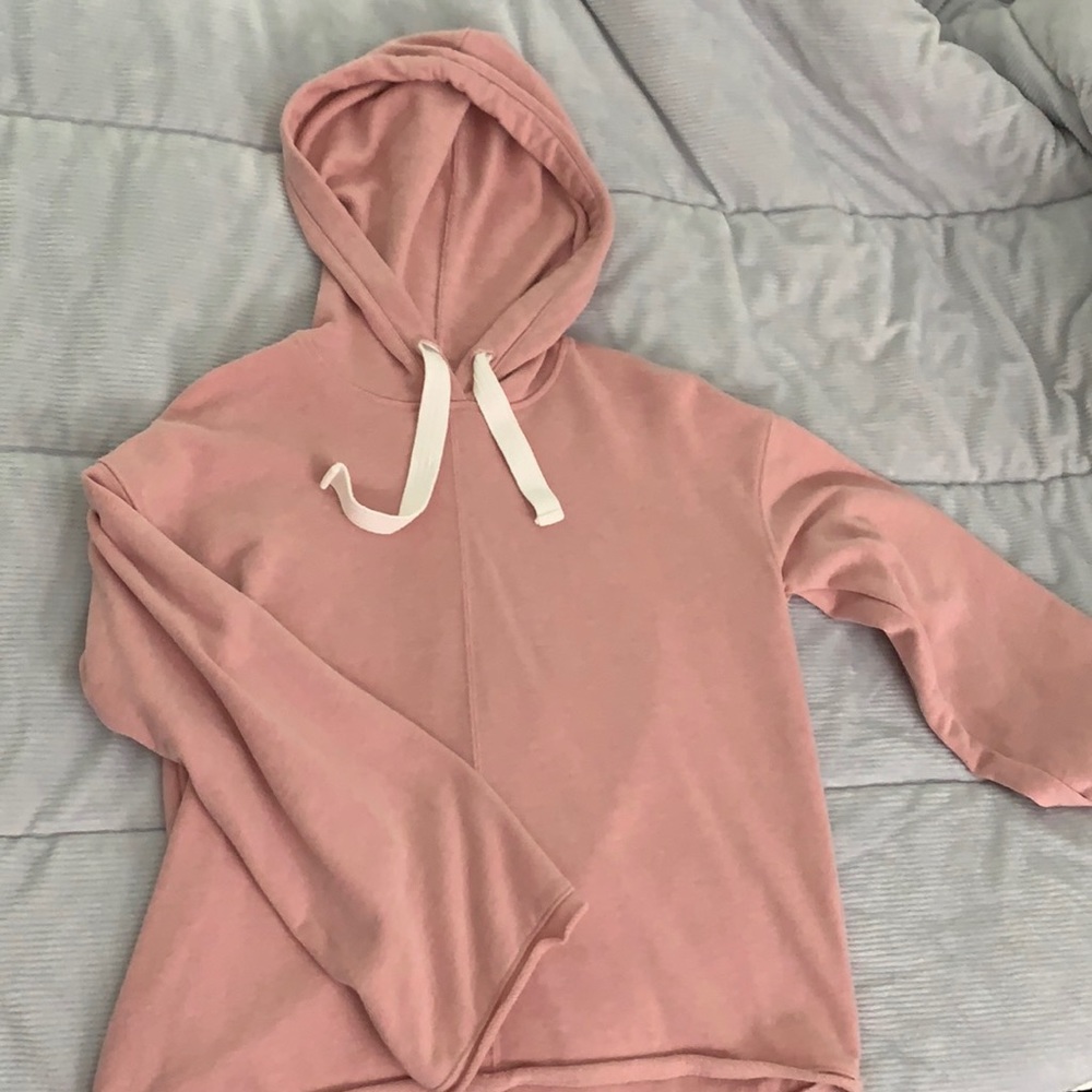 Madewell Pink Oversized Terry sweatshirt